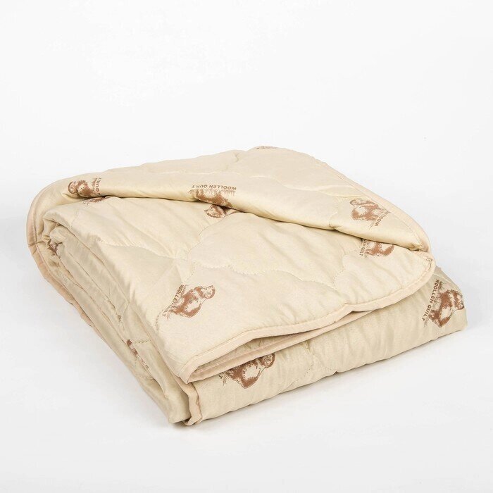 Одеяло облегчённое Адамас "Овечья шерсть", размер 172х205  5 см, 200гр/м2, чехол п/э от компании Интернет-гипермаркет «MOLL» - фото 1
