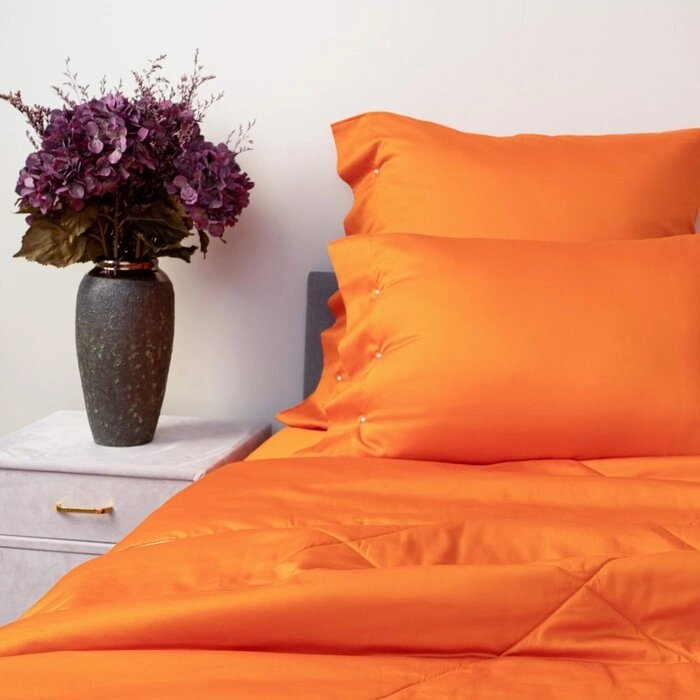 Одеяло, размер 220х240 см, цвет оранжевый от компании Интернет-гипермаркет «MOLL» - фото 1