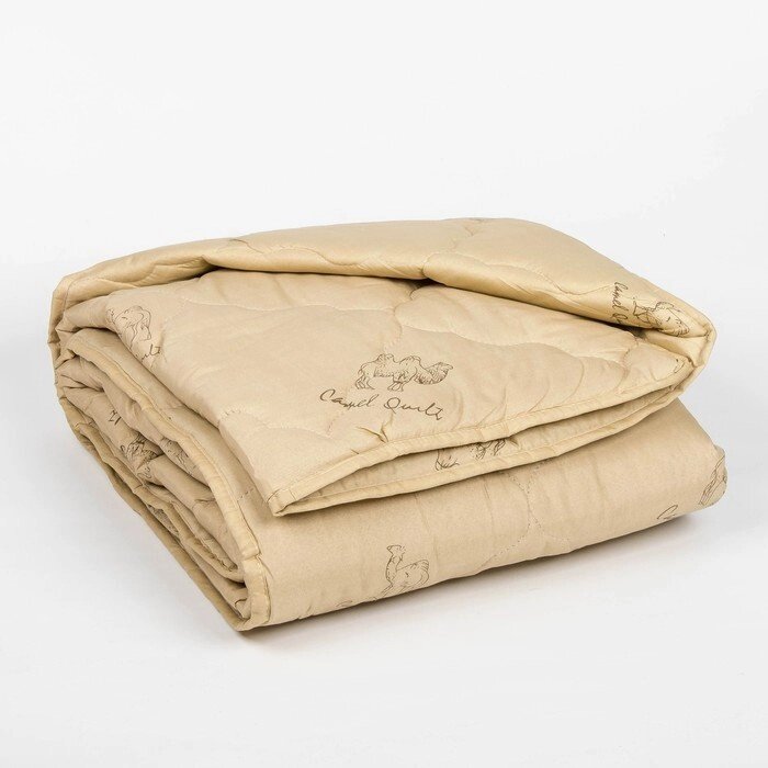 Одеяло всесезонное Адамас "Верблюжья шерсть", размер 140х205  5 см, 300гр/м2, чехол п/э от компании Интернет-гипермаркет «MOLL» - фото 1