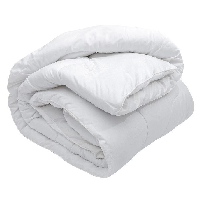 Одеяло зимнее 140х205 см, иск. лебяжий пух, ткань глосс-сатин, п/э 100% от компании Интернет-гипермаркет «MOLL» - фото 1