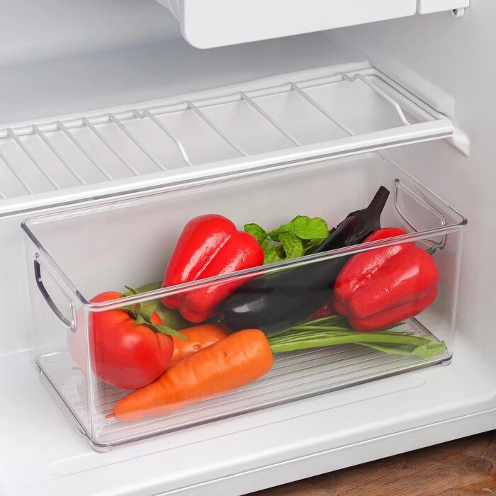 Органайзер для холодильника 31,2х15,2х12,7см Berkana, цвет прозрачный от компании Интернет-гипермаркет «MOLL» - фото 1