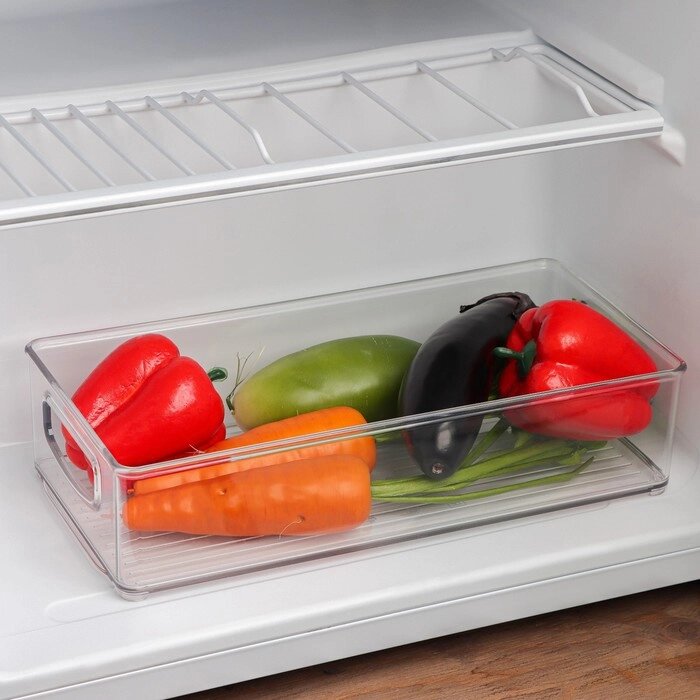 Органайзер для холодильника 31,2х15,2х7,5см Berkana, цвет прозрачный от компании Интернет-гипермаркет «MOLL» - фото 1