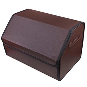 Органайзер кофр в багажник Skyway CLASSIC 49х30х30 см экокожа, коричневый