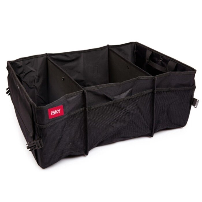 Органайзер в багажник iSky, полиэстер, 66x39x36,5 см, черный от компании Интернет-гипермаркет «MOLL» - фото 1