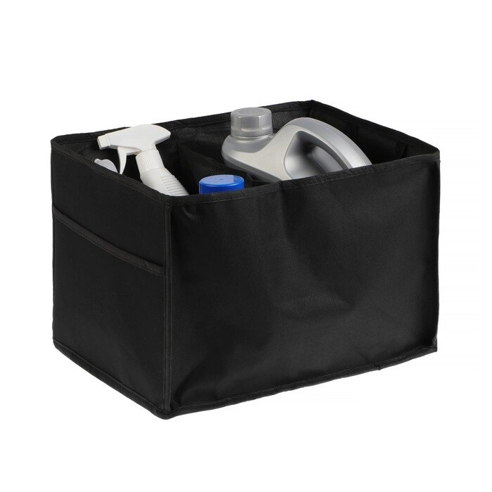 Органайзер в багажник, складной, оксфорд, 38х31х25 см, черный от компании Интернет-гипермаркет «MOLL» - фото 1