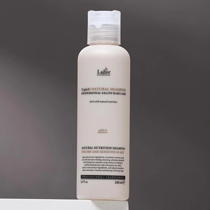 Органический шампунь для волос Lador Triplex Natural Shampoo, 150 мл от компании Интернет-гипермаркет «MOLL» - фото 1