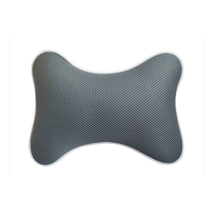 Ортопедическая подушка на подголовник из серой дышащей сетки от компании Интернет-гипермаркет «MOLL» - фото 1