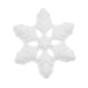 Основа для творчества и декорирования "Снежинка", набор 15 шт, размер 1 шт 8*8*1,5 см