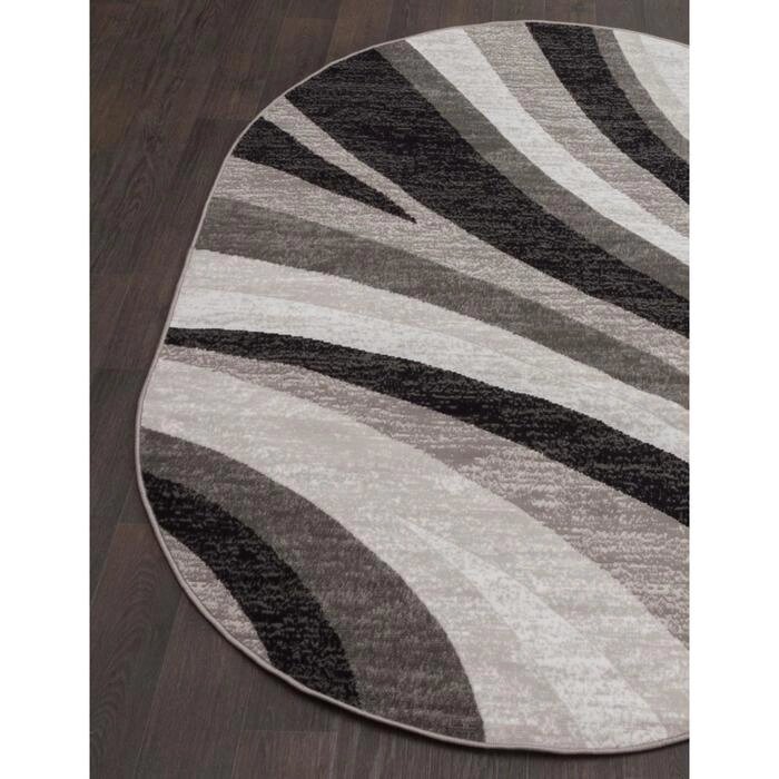Овальный ковёр Silver d234, 250x400 см, цвет gray от компании Интернет-гипермаркет «MOLL» - фото 1