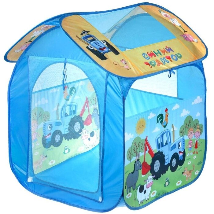 Палатка игровая "Синий трактор" 83х80х105 см, в сумке GFA-BT-2-R от компании Интернет-гипермаркет «MOLL» - фото 1