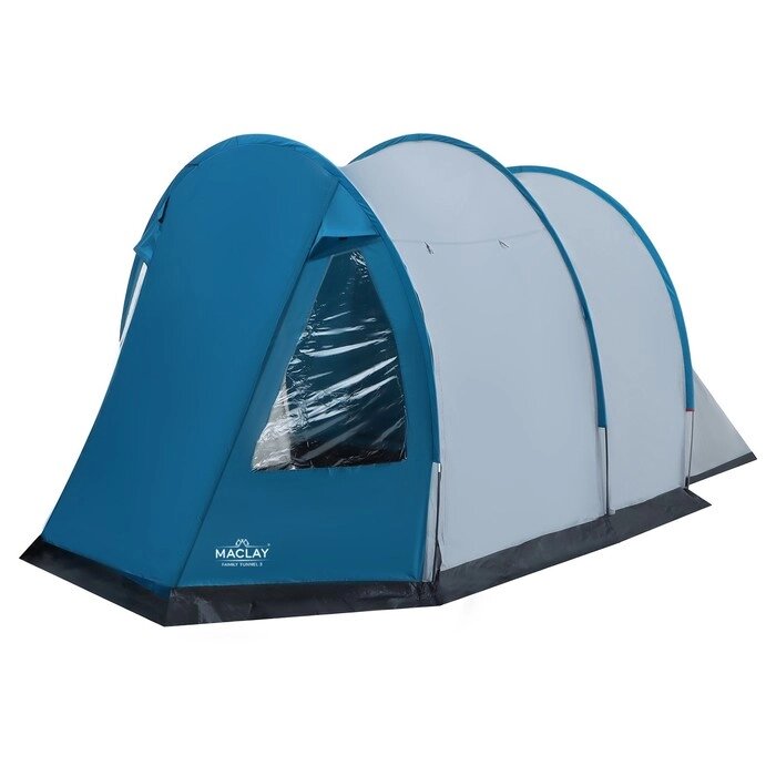 Палатка кемпинговая FAMILY TUNNEL 3, р. 180+200х210х170 см, 3-местная от компании Интернет-гипермаркет «MOLL» - фото 1