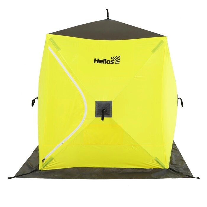 Палатка зимняя Helios "Куб", 1.5 х 1.5 м, цвет жёлтый/серый (HS-WSC-150YG) от компании Интернет-гипермаркет «MOLL» - фото 1