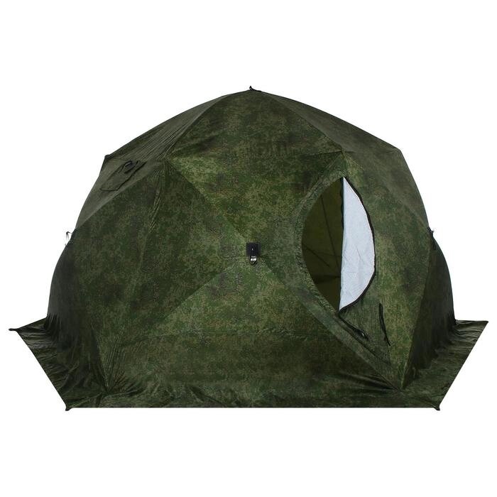 Палатка зимняя "СТЭК" КУБ Чум Т трехслойная, цвет камуфляж от компании Интернет-гипермаркет «MOLL» - фото 1