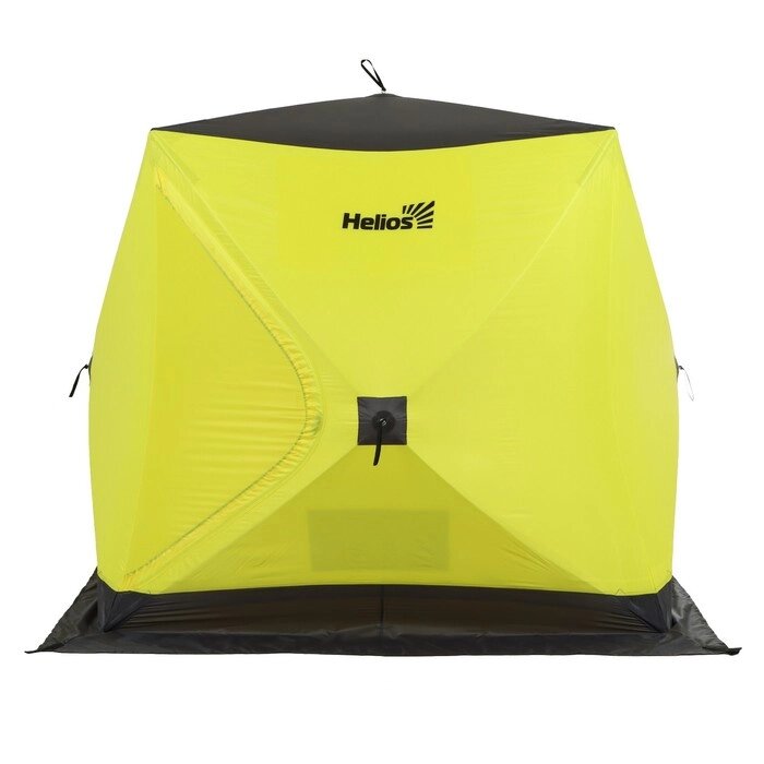 Палатка зимняя утепленная Helios, 1.8 х 1.8 м, цвет желтый/серый (HS-WSCI-180YG) от компании Интернет-гипермаркет «MOLL» - фото 1