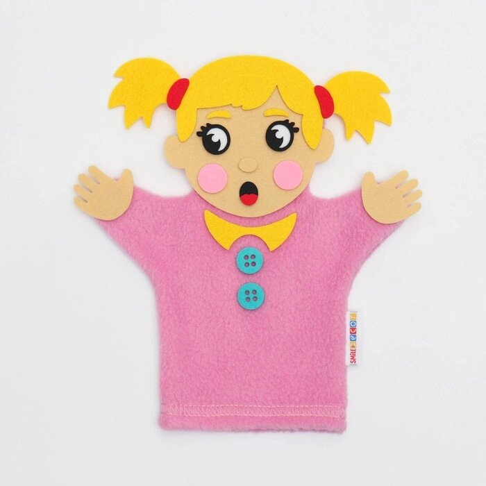 Пальчиковый театр кукла на руку "Девочка" от компании Интернет-гипермаркет «MOLL» - фото 1