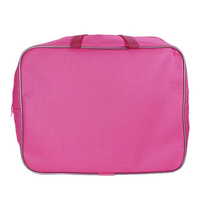 Папка с ручками А4, 360 х 270 х 80 мм, текстильная, внутренний карман, розовая 1Ш48 от компании Интернет-гипермаркет «MOLL» - фото 1