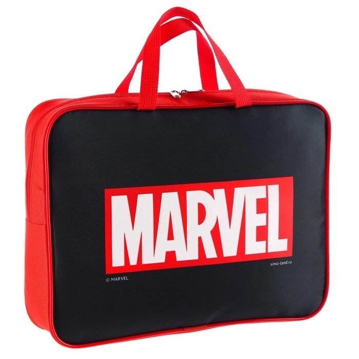 Папка с ручками текстиль А4 70мм 350*270 2ш48 "Marvel", Мстители от компании Интернет-гипермаркет «MOLL» - фото 1