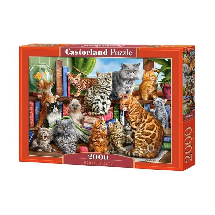 Пазл 2000 элементов "Кошки" от компании Интернет-гипермаркет «MOLL» - фото 1