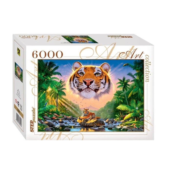 Пазл "Величественный тигр", 6000 элементов от компании Интернет-гипермаркет «MOLL» - фото 1