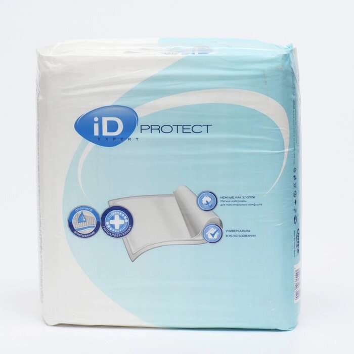 Пеленки iD Protect Expert, 60 х 90 см, 30 шт от компании Интернет-гипермаркет «MOLL» - фото 1