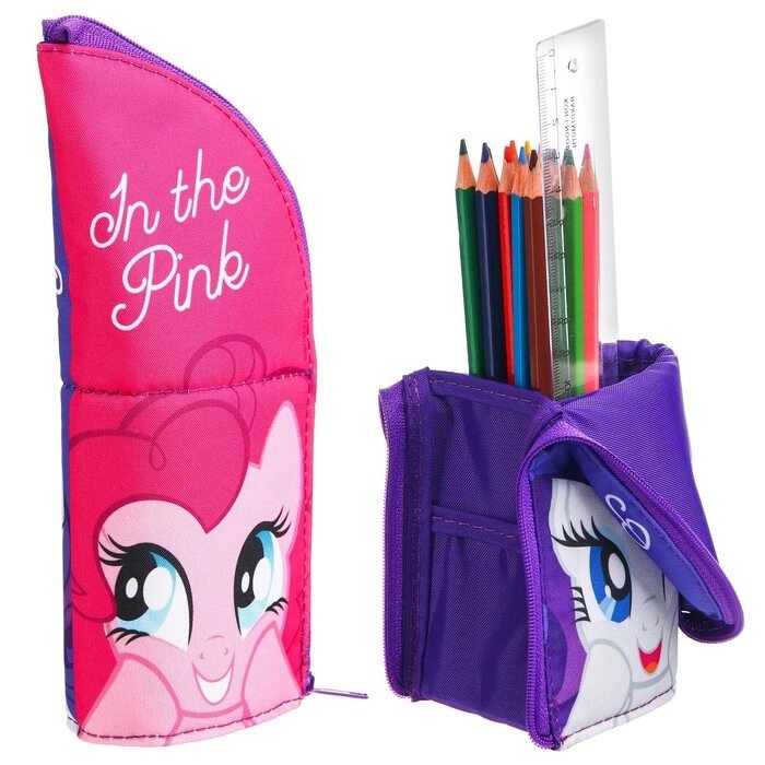 Пенал тубус-подставка "Пинки Пай и Рарити", 8,5х21 см, My Little Pony от компании Интернет-гипермаркет «MOLL» - фото 1