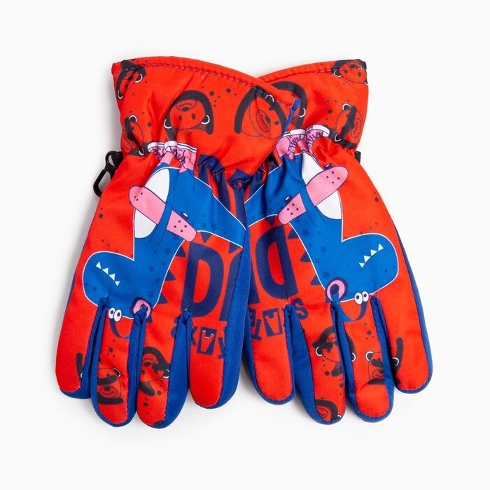 Перчатки детские, цвет синий/красный, размер 14 (4-6 лет) от компании Интернет-гипермаркет «MOLL» - фото 1