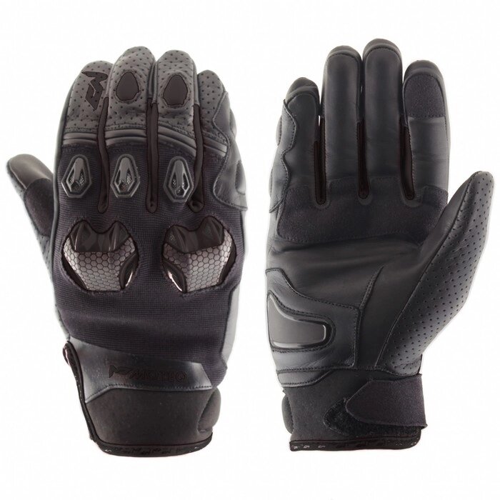 Перчатки кожаные Stinger черные, M от компании Интернет-гипермаркет «MOLL» - фото 1