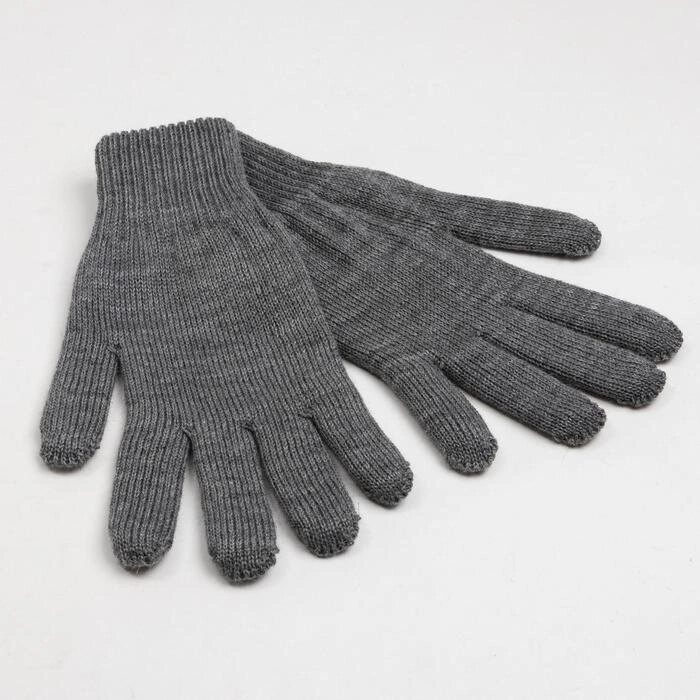 Перчатки мужские РМ04 цвет серый, р-р 20 от компании Интернет-гипермаркет «MOLL» - фото 1