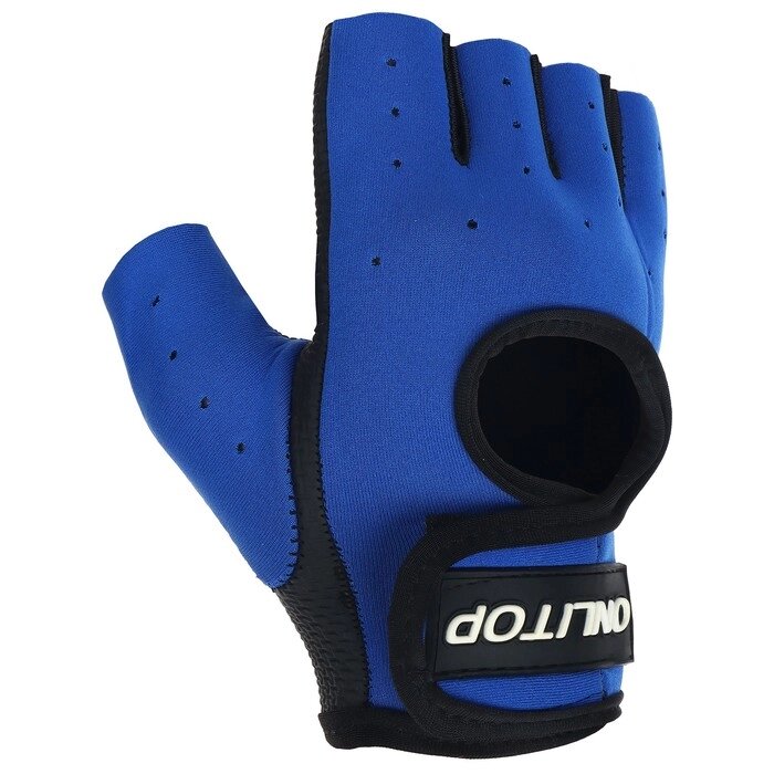 Перчатки спортивные, размер L, цвет синий от компании Интернет-гипермаркет «MOLL» - фото 1