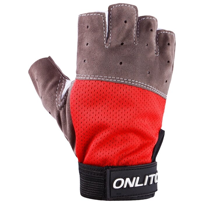 Перчатки спортивные, размер M, цвет красный от компании Интернет-гипермаркет «MOLL» - фото 1