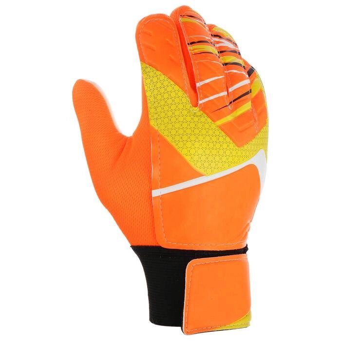 Перчатки вратарские, размер 10, цвет оранжевый от компании Интернет-гипермаркет «MOLL» - фото 1