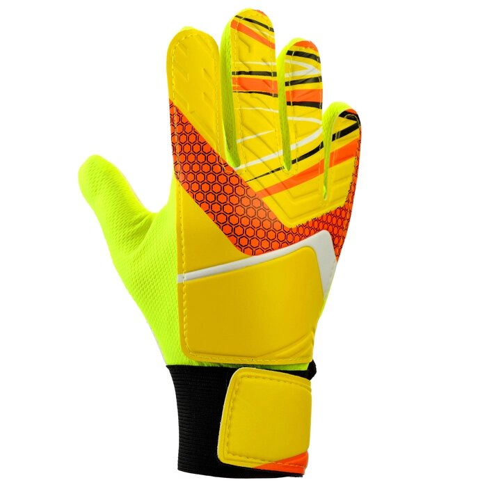 Перчатки вратарские, размер 7, цвет жёлтый от компании Интернет-гипермаркет «MOLL» - фото 1