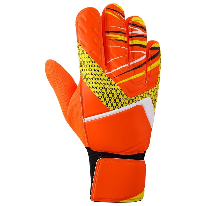 Перчатки вратарские, размер 9, цвет оранжевый от компании Интернет-гипермаркет «MOLL» - фото 1