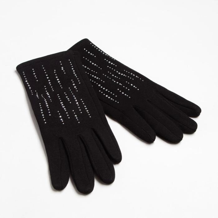 Перчатки женские MINAKU "Рок", р-р 23 см, цв. чёрный от компании Интернет-гипермаркет «MOLL» - фото 1