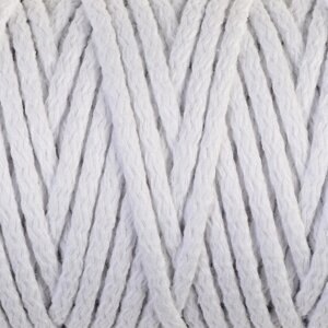 Шнур для вязания "Пухлый" 100% хлопок ширина 5мм 100м (белый)