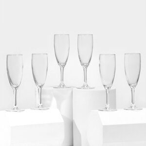 Набор фужеров для шампанского Luminarc "Французский ресторанчик", 170 мл, высота 18,5 см, 6 шт