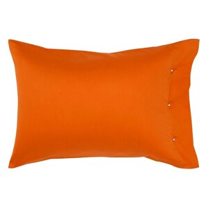 Наволочка, размер 50х70 см, цвет оранжевый