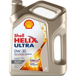 Масло моторное Shell Helix ULTRA ECT 0W-30, 550042353, 4 л