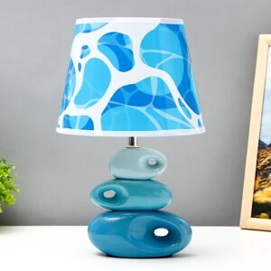 Настольная лампа "Бирюзовое море" Е14 40Вт 25х25х38 см