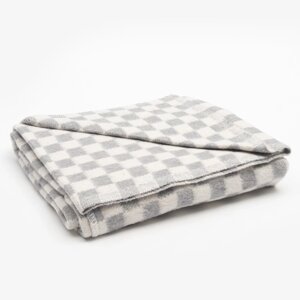 Одеяло байковое размер 100х140 см, цвет микс для универс., хл80%, ПАН 20%, 420гр/м