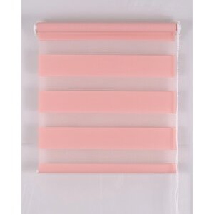 Рулонная штора Магеллан (шторы и фурнитура) "День и Ночь", размер 40160 см, цвет розовый