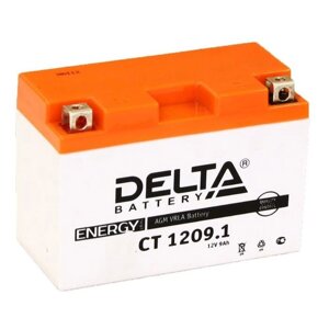 Аккумуляторная батарея Delta СТ1209.1 (YT9B-BS)12V, 9 Ач прямая (+ -)