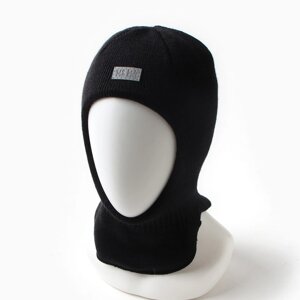 Шапка-шлем детский, цвет черный, размер 50-52