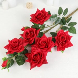 Цветы искусственные "Роза Компэшн" 11*59 см, красный