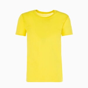 Футболка мужская однотонная, цвет жёлтый, размер 50