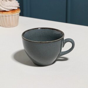 Чашка чайная "Pearl" 220 мл, синяя, фарфор