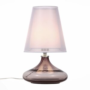 Настольная лампа AMPOLLA, 60Вт E27, цвет хром, розовый