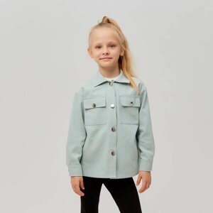 Рубашка для девочки MINAKU: Casual collection KIDS цвет мятный, рост 122