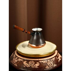 Турка для кофе "Армянская джезва", медная, высокая, 420 мл