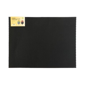 Универсальный ева-коврик Eco-cover, Соты 50 х 67 см, серый